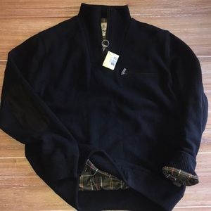 men's barbour ayton waterproof half zip sweater